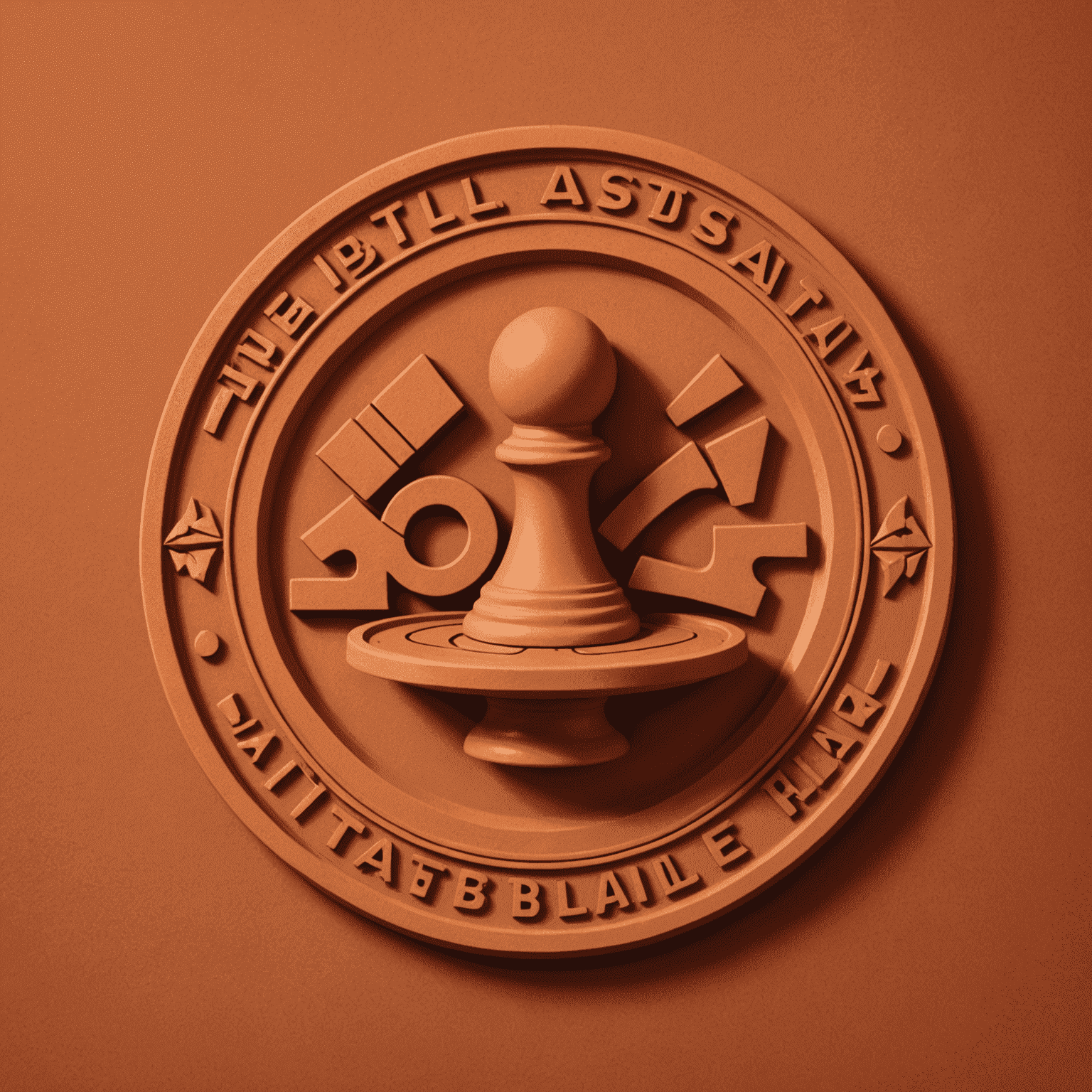 Tabletopsa logo featuring a stylized board game piece in warm terracotta tones